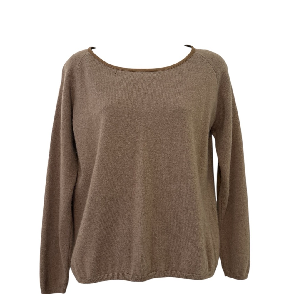 Kings of Cole Tan Cashmere Crew Neck Sweater Size Medium